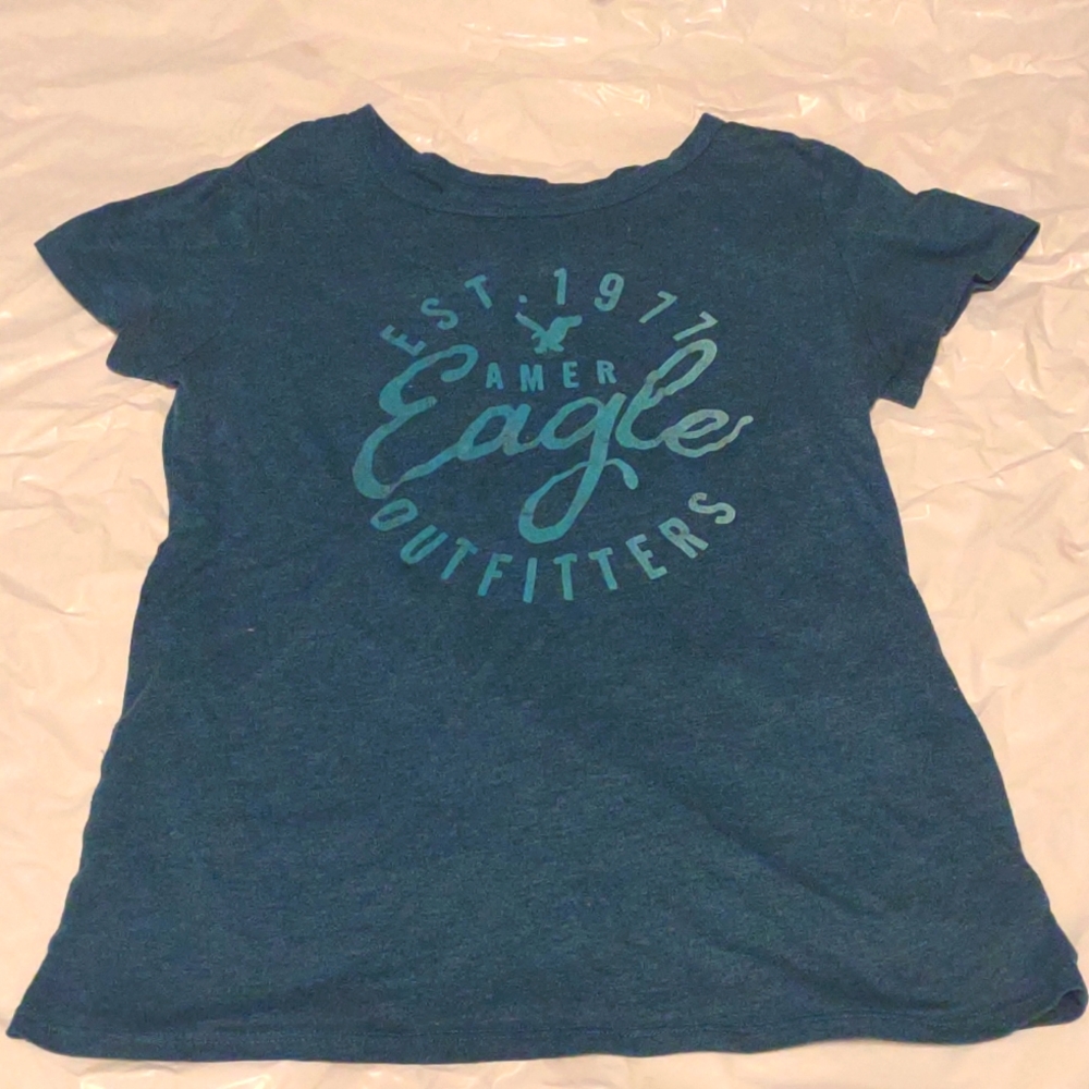 American eagle medium blue t-shirt